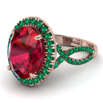 Glamorous Oval Ruby Ring - Jordyn No. 26 image 1