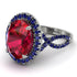 Glamorous Oval Ruby Ring - Jordyn No. 72