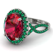 Glamorous Oval Ruby Ring - Jordyn No. 27 image 1