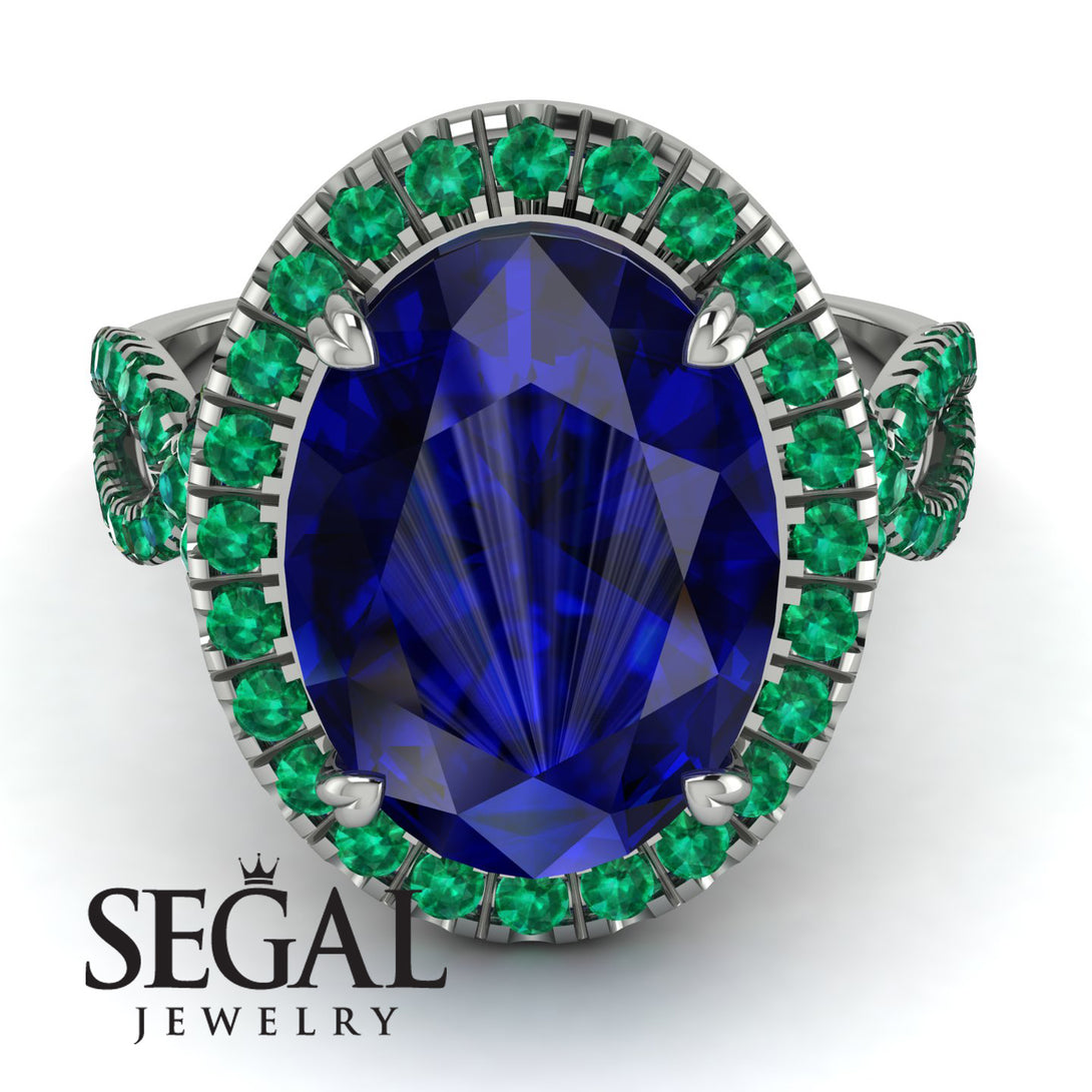 Glamorous Oval Sapphire Ring - Jordyn No. 30
