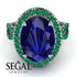 Glamorous Oval Sapphire Ring - Jordyn No. 30