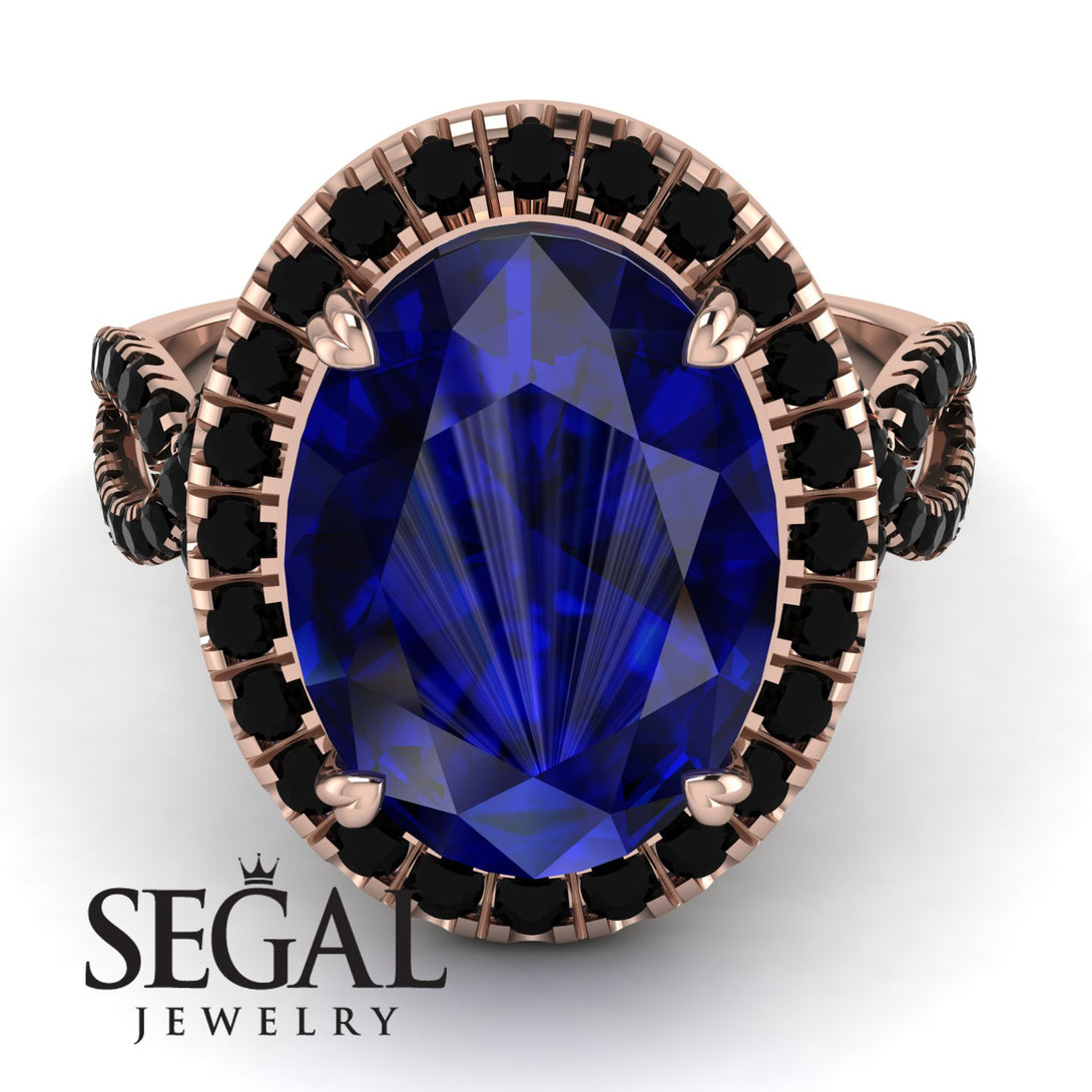 Glamorous Oval Sapphire Ring - Jordyn No. 44