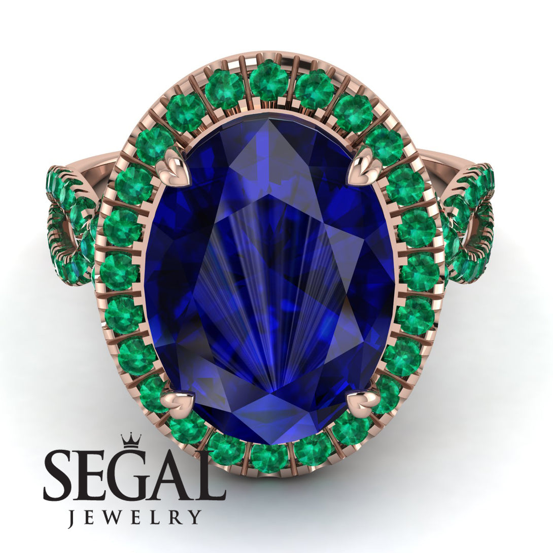 Glamorous Oval Sapphire Ring - Jordyn No. 29