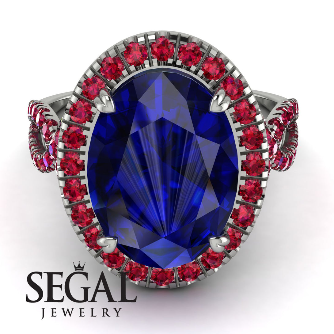 Glamorous Oval Sapphire Ring - Jordyn No. 60