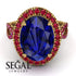 Glamorous Oval Sapphire Ring - Jordyn No. 58 image 2