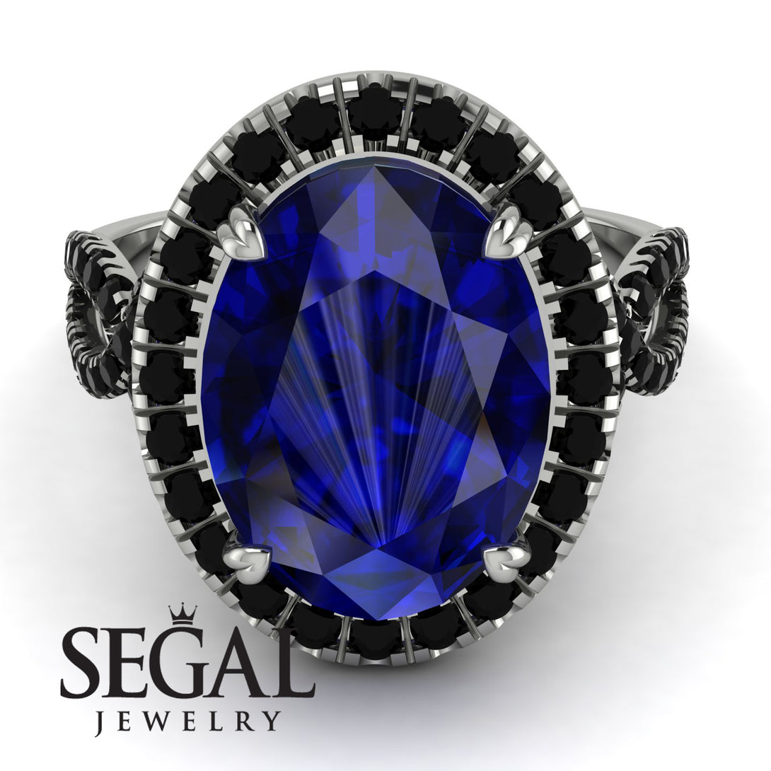 Glamorous Oval Sapphire Ring - Jordyn No. 45