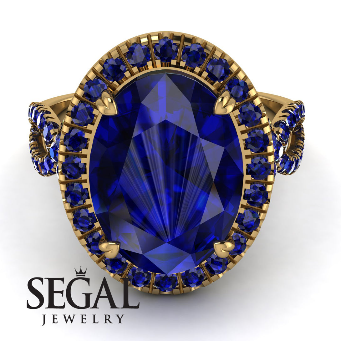 Glamorous Oval Sapphire Ring - Jordyn No. 73