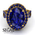 Glamorous Oval Sapphire Ring - Jordyn No. 73