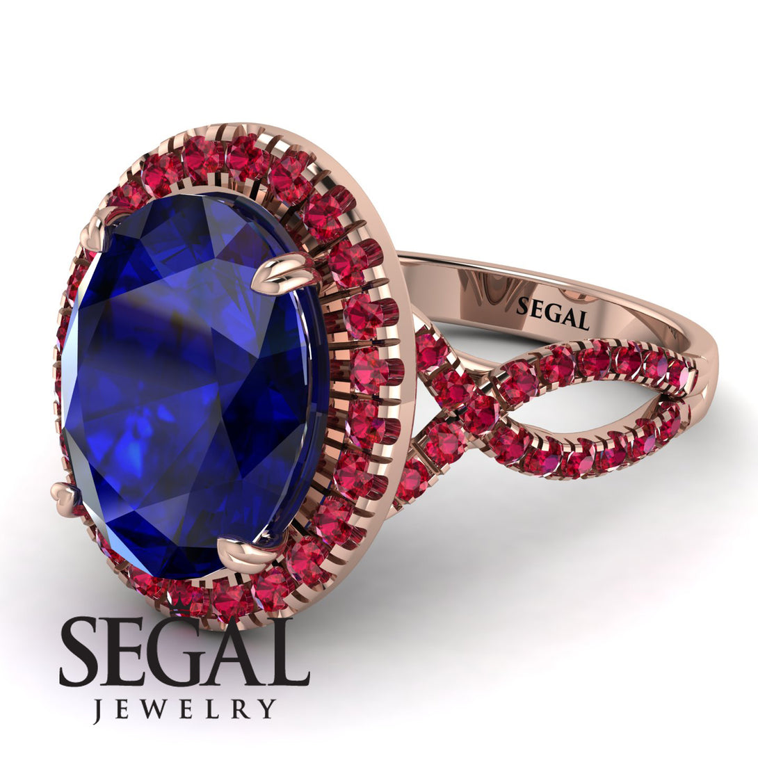 Glamorous Oval Sapphire Ring - Jordyn No. 59