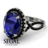 Glamorous Oval Sapphire Ring - Jordyn No. 45