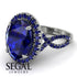 Glamorous Oval Sapphire Ring - Jordyn No. 75