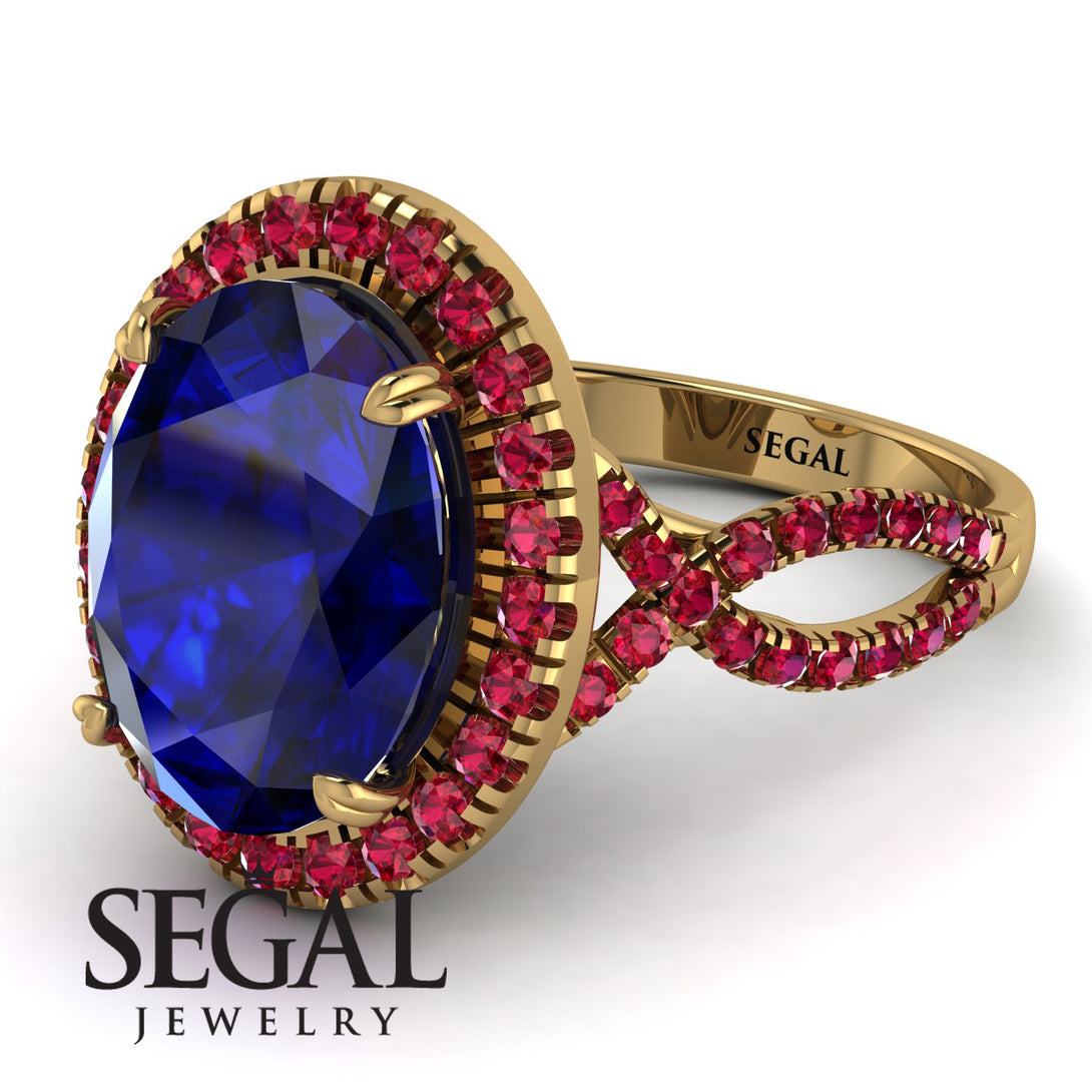 Glamorous Oval Sapphire Ring - Jordyn No. 58