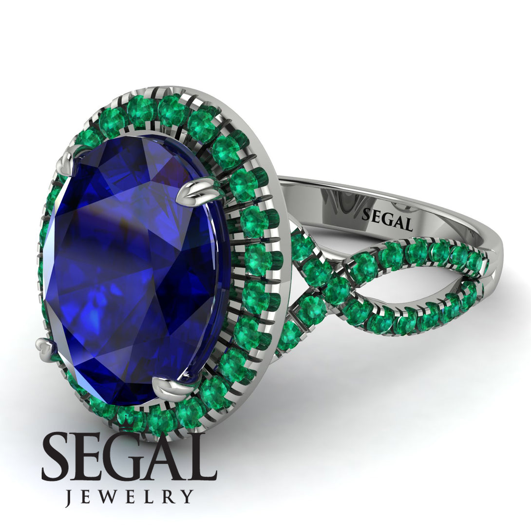 Glamorous Oval Sapphire Ring - Jordyn No. 30