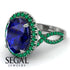 Glamorous Oval Sapphire Ring - Jordyn No. 30