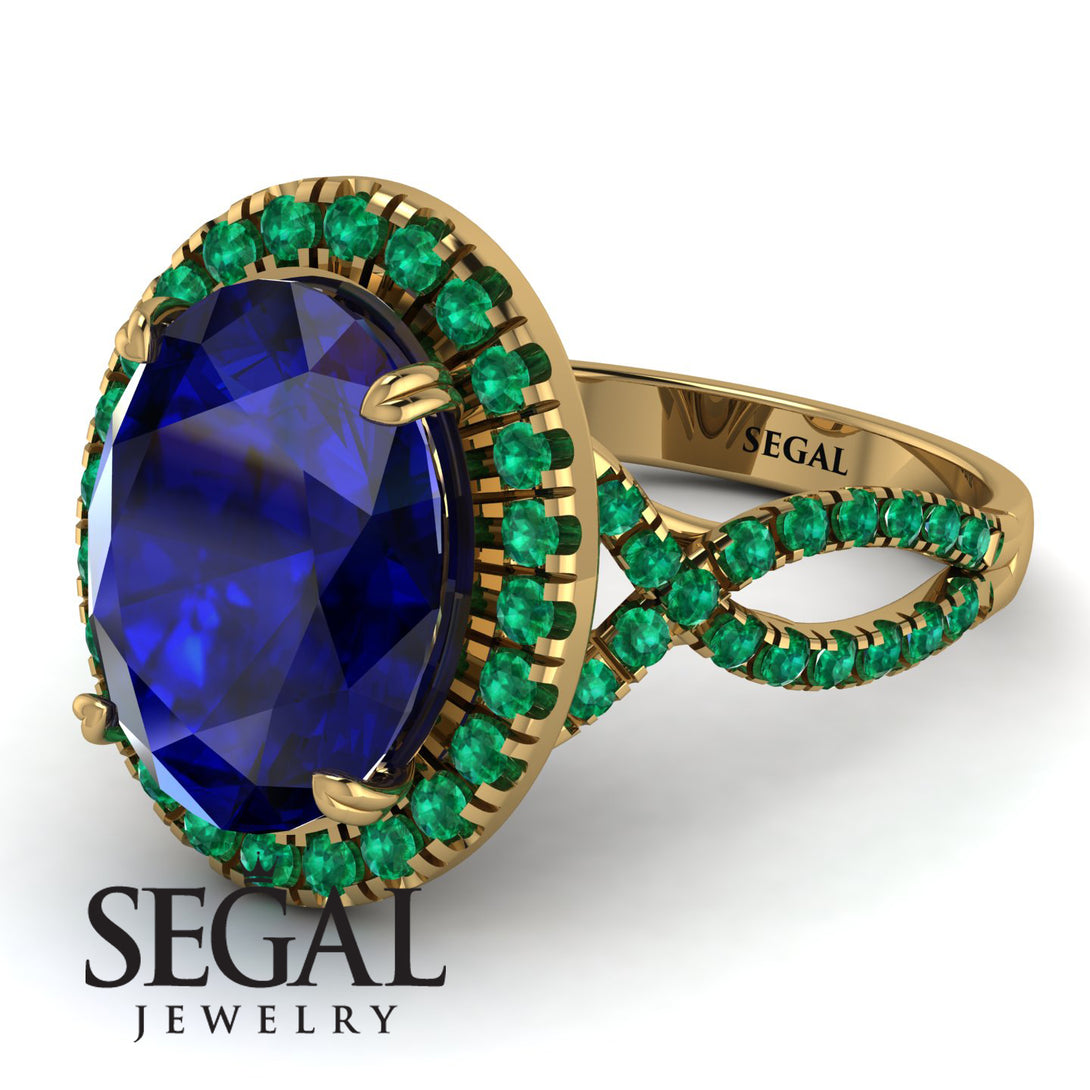 Glamorous Oval Sapphire Ring - Jordyn No. 28