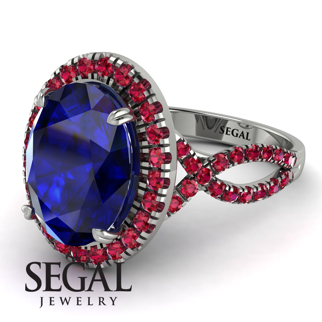 Glamorous Oval Sapphire Ring - Jordyn No. 60