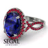 Glamorous Oval Sapphire Ring - Jordyn No. 60 image 10