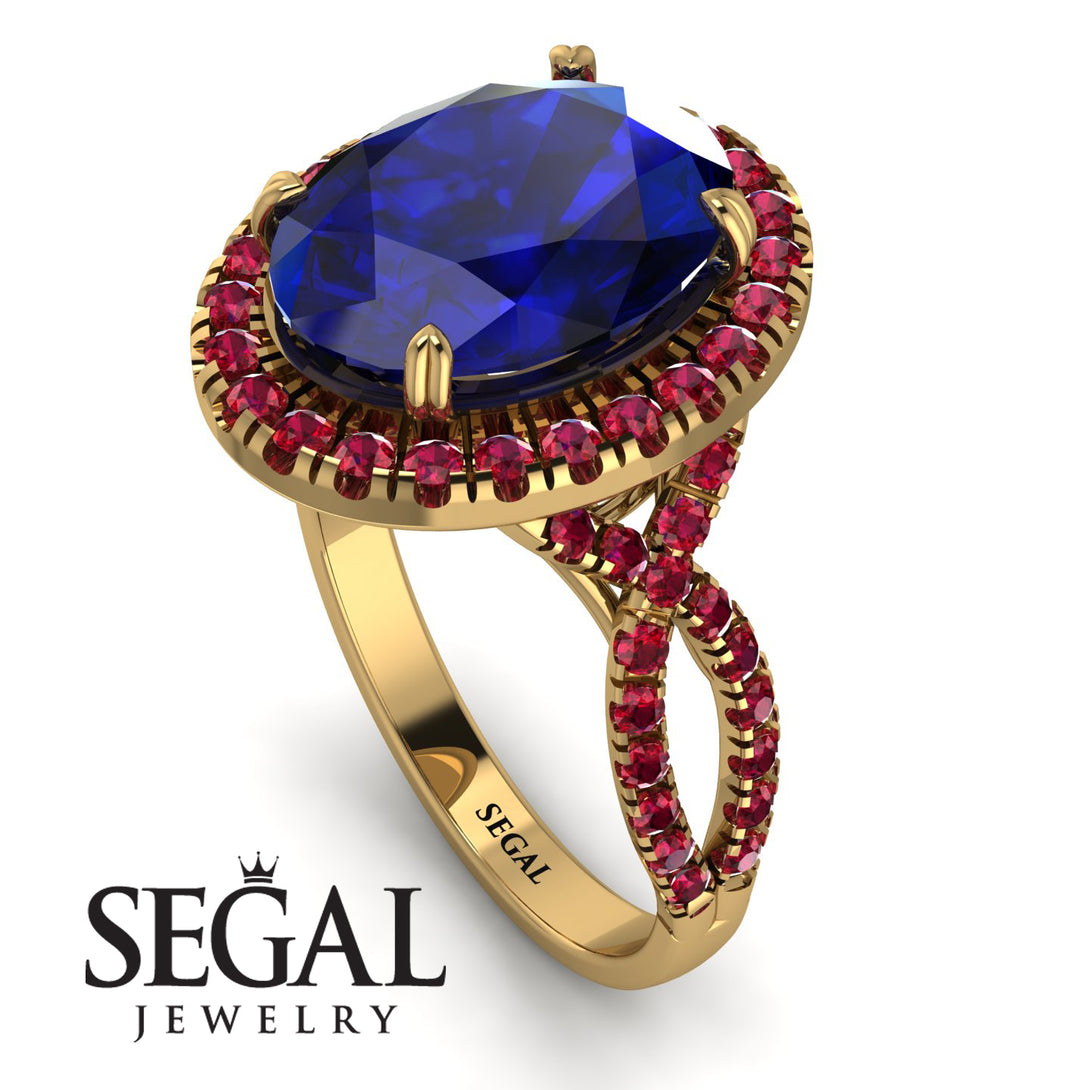 Glamorous Oval Sapphire Ring - Jordyn No. 58