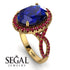 Glamorous Oval Sapphire Ring - Jordyn No. 58