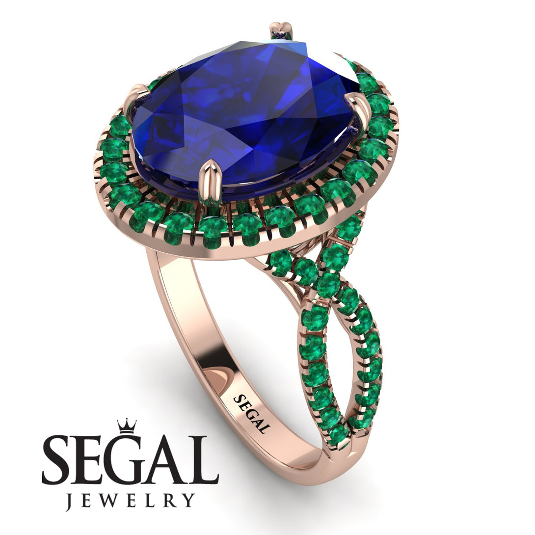 Glamorous Oval Sapphire Ring - Jordyn No. 29