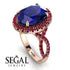 Glamorous Oval Sapphire Ring - Jordyn No. 59