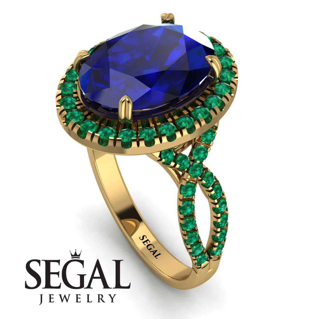 Glamorous Oval Sapphire Ring - Jordyn No. 28