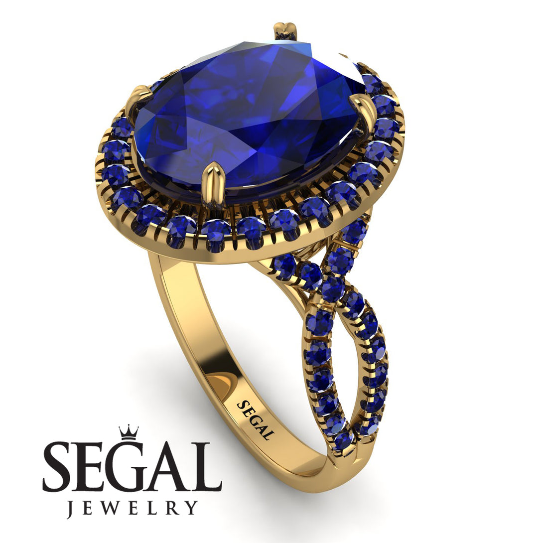Glamorous Oval Sapphire Ring - Jordyn No. 73