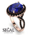 Glamorous Oval Sapphire Ring - Jordyn No. 44 image 3