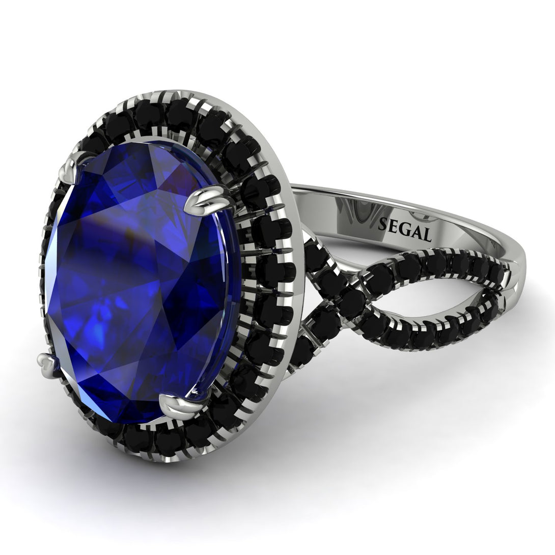 Glamorous Oval Sapphire Ring - Jordyn No. 45