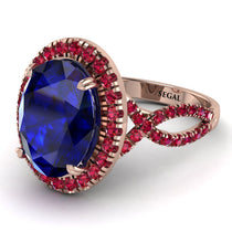 Glamorous Oval Sapphire Ring - Jordyn No. 59 image 1