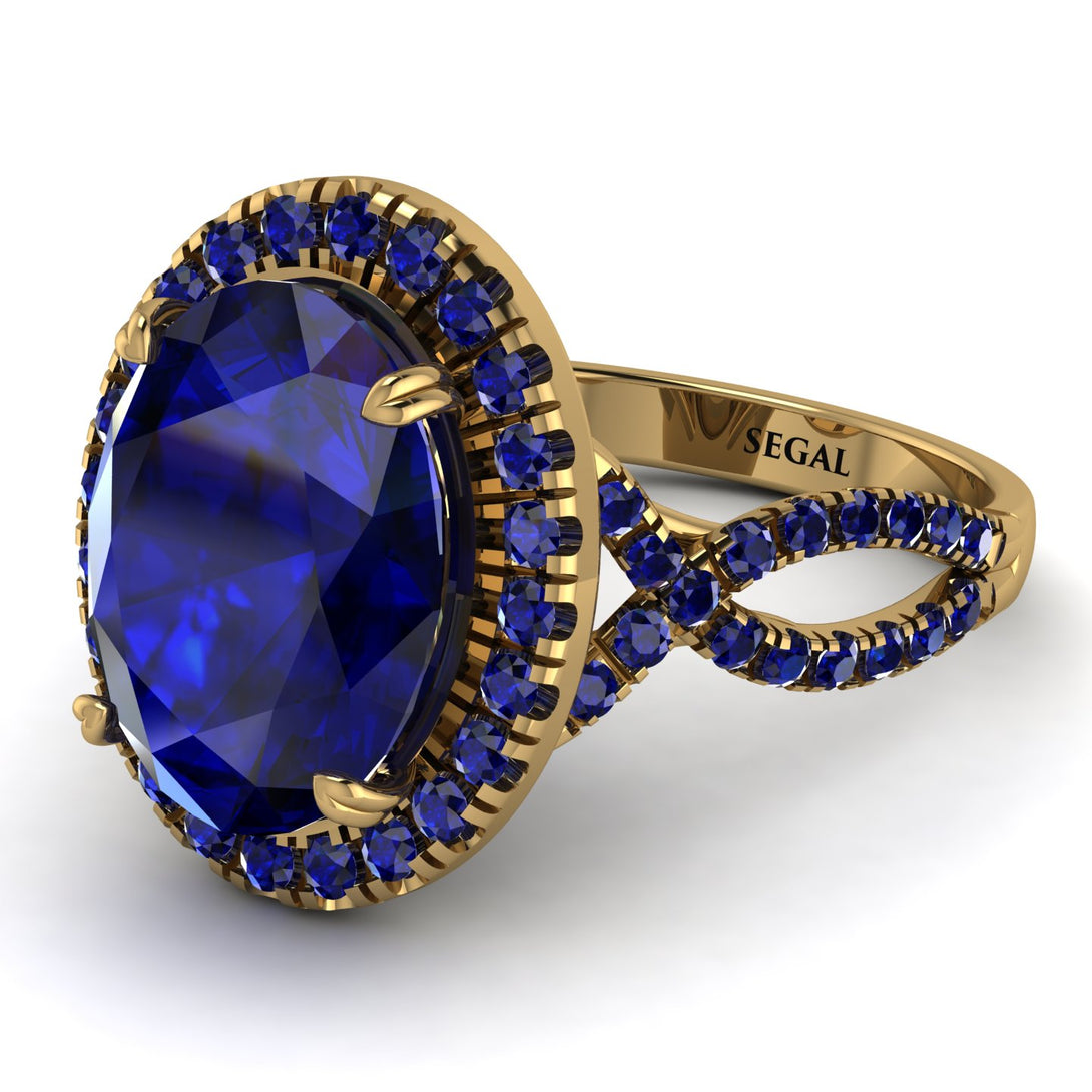 Glamorous Oval Sapphire Ring - Jordyn No. 73