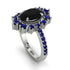 Glamorous Oval Black Diamond Ring - Emily No. 69 image 1
