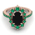 Glamorous Oval Black Diamond Ring - Emily No. 23 image 2