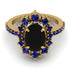 Glamorous Oval Black Diamond Ring - Emily No. 67 image 2