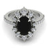 Glamorous Oval Black Diamond Ring - Emily No. 9 image 2
