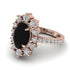 Glamorous Oval Black Diamond Ring - Emily No. 8 image 3