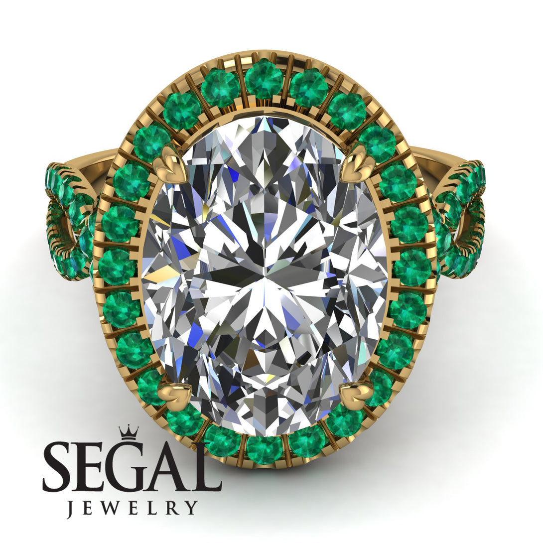 Glamorous Oval Diamond Ring - Jordyn No. 16