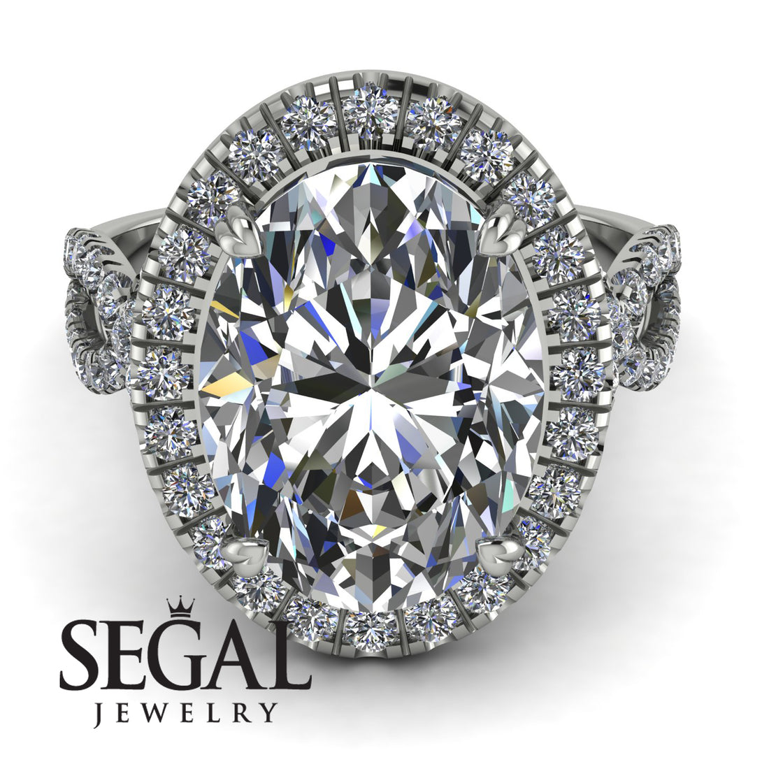 Glamorous Oval Diamond Ring - Jordyn No. 3