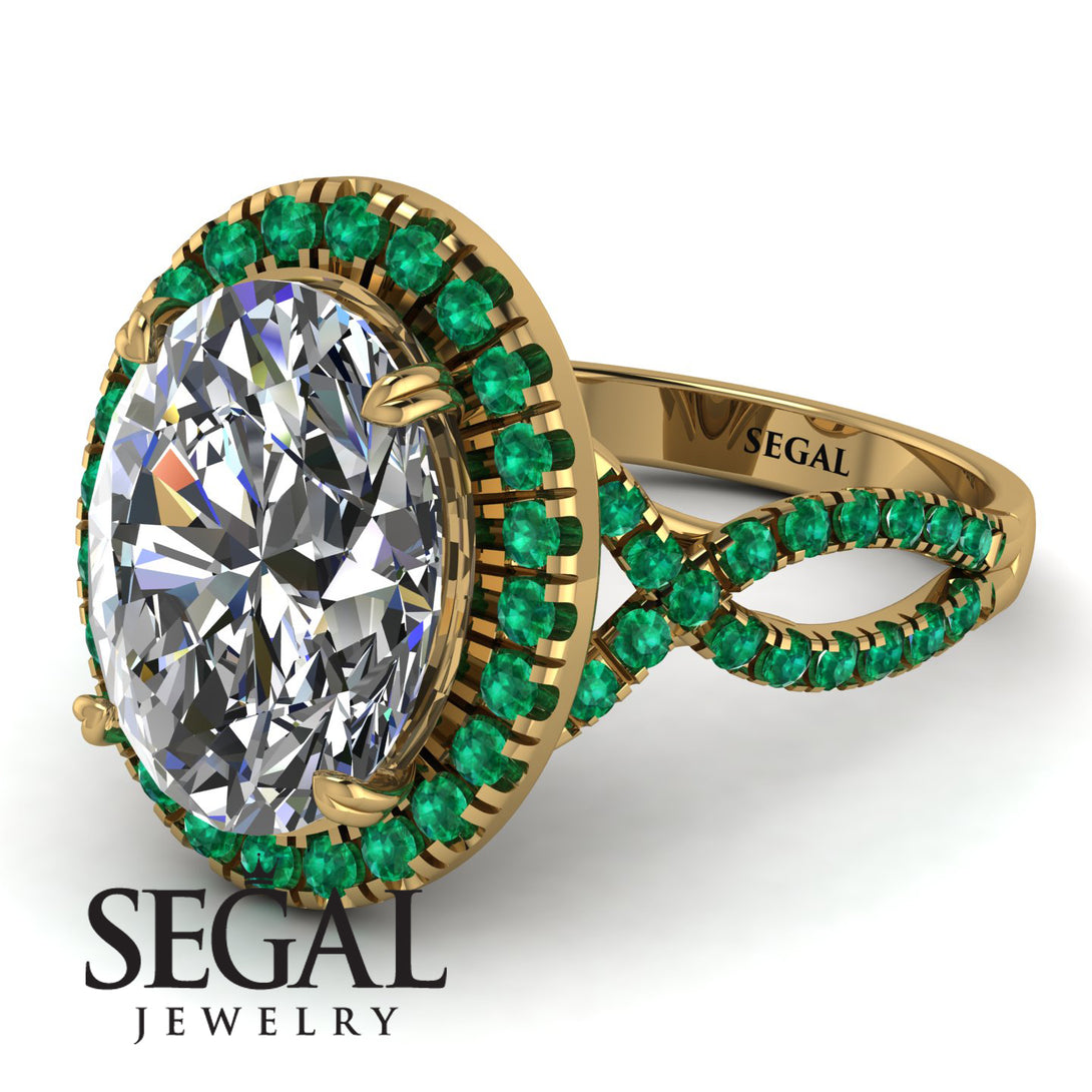 Glamorous Oval Diamond Ring - Jordyn No. 16