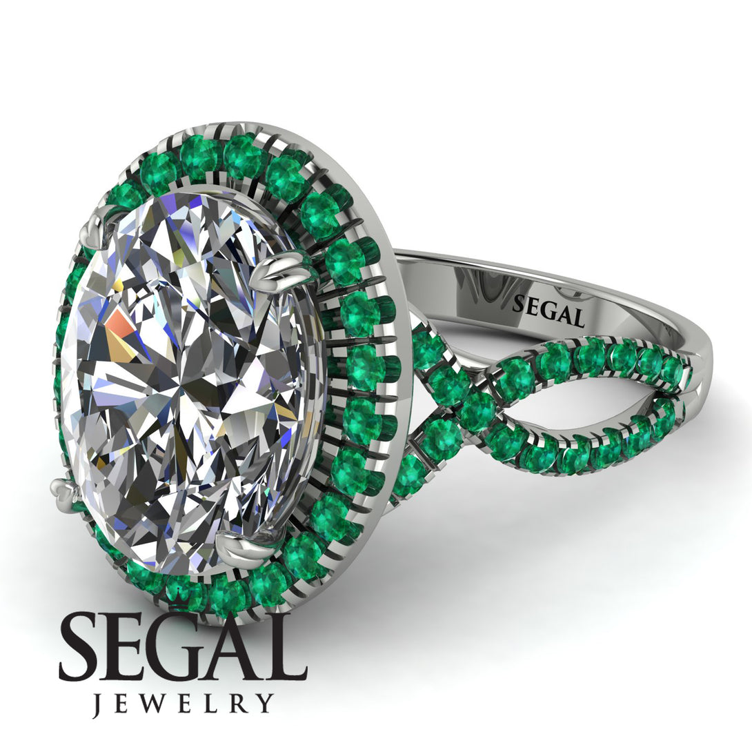 Glamorous Oval Diamond Ring - Jordyn No. 18