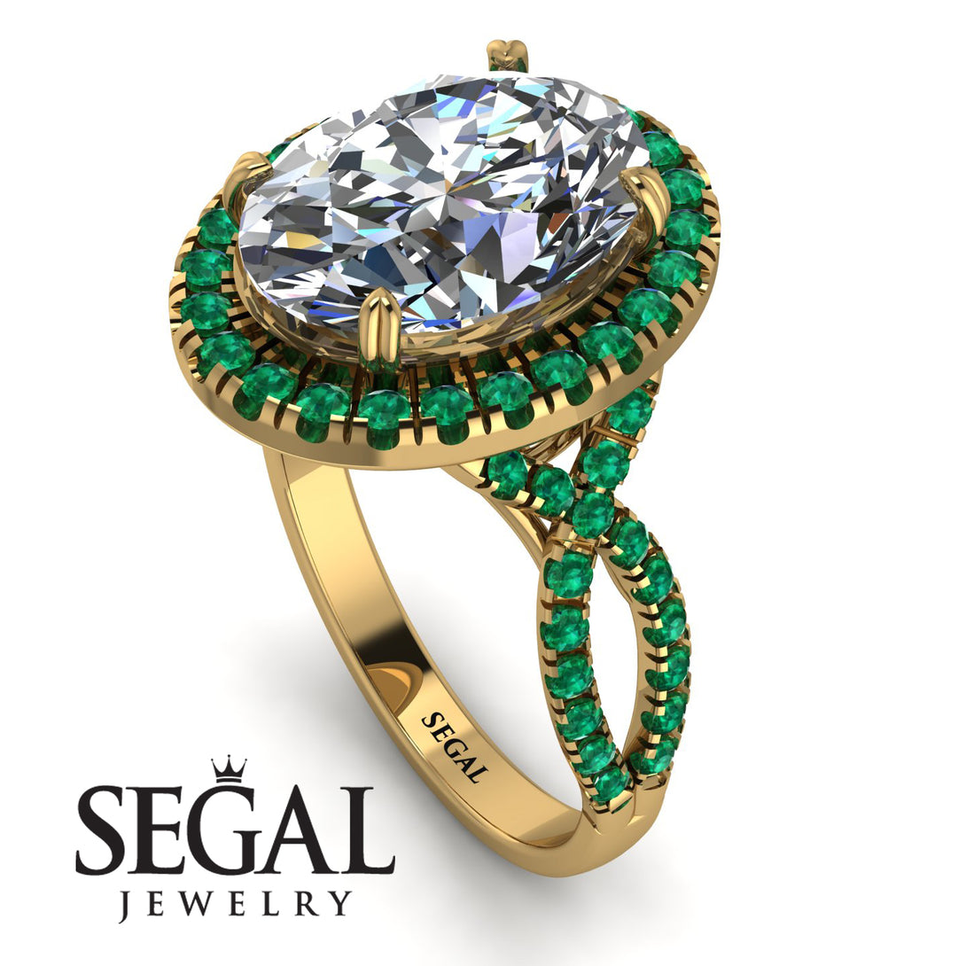 Glamorous Oval Diamond Ring - Jordyn No. 16
