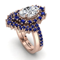 Glamorous Oval Diamond Bridal Set - Emily No. 62 image 1