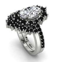 Glamorous Oval Diamond Bridal Set - Emily No. 33 image 1