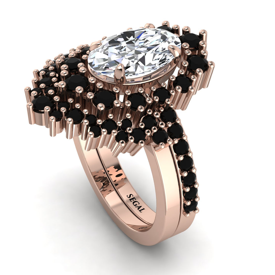 Glamorous Oval Diamond Bridal Set - Emily No. 32