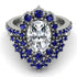 Glamorous Oval Diamond Bridal Set - Emily No. 63