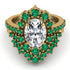 Glamorous Oval Diamond Bridal Set - Emily No. 16