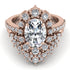 Glamorous Oval Diamond Bridal Set - Emily No. 2 image 2