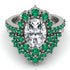 Glamorous Oval Diamond Bridal Set - Emily No. 18