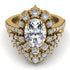 Glamorous Oval Diamond Bridal Set - Emily No. 1 image 2