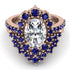 Glamorous Oval Diamond Bridal Set - Emily No. 62 image 2